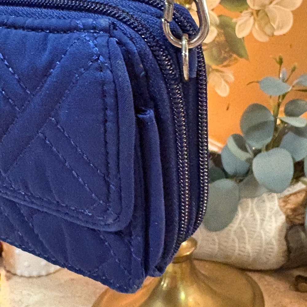 Vera Bradley Blue Quilted Crossbody Bag - Picture 4 of 16
